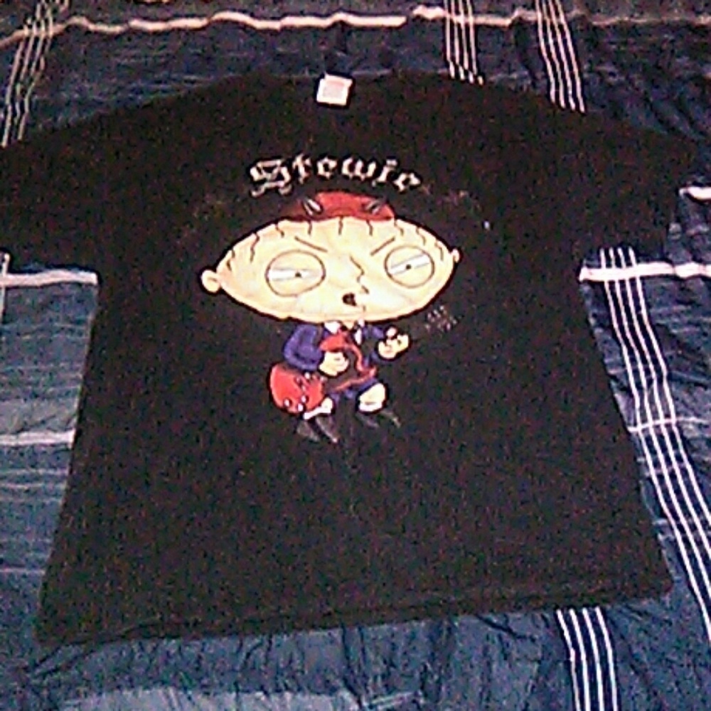 Men's parody Family Guy/AC/DC shirt